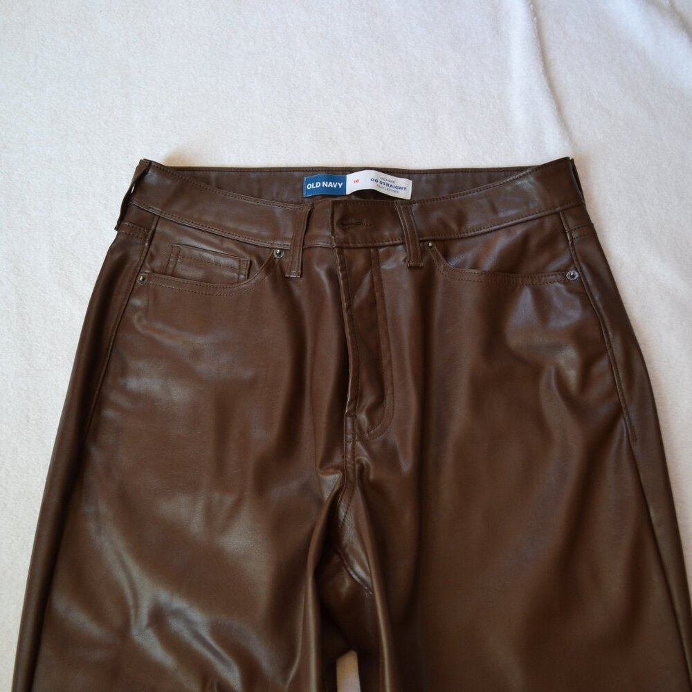 Old navy faux leather pants